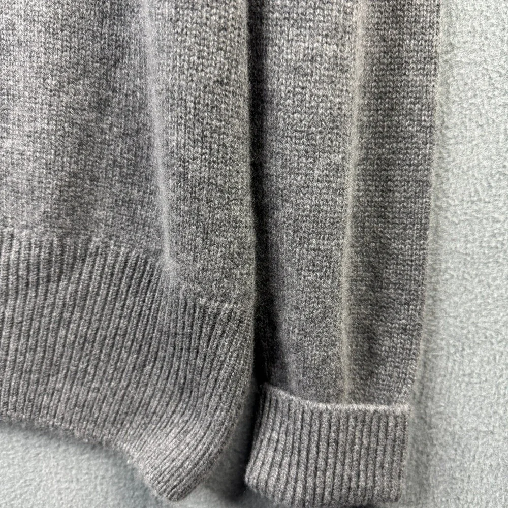 Private White VC Mens 100% Cashmere Turtleneck Sweater Gray Scotland Size 5